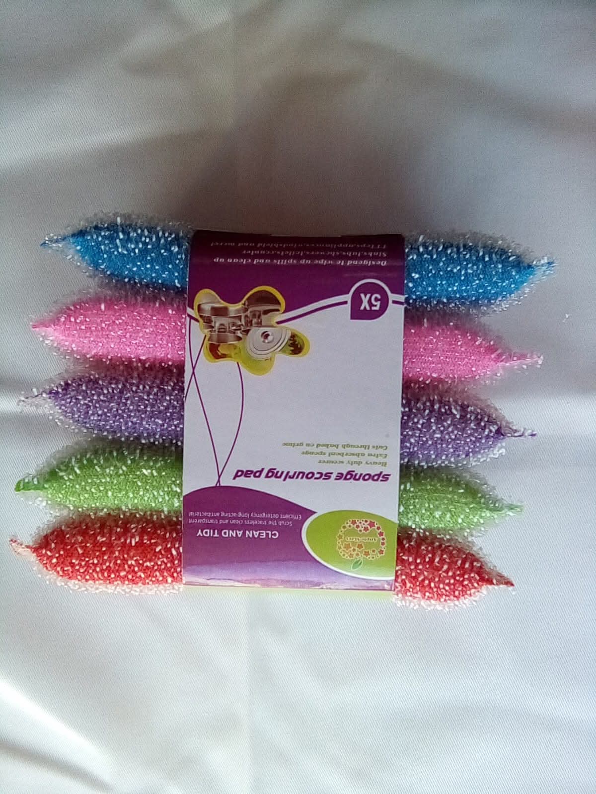 Paquete de esponja de plástico